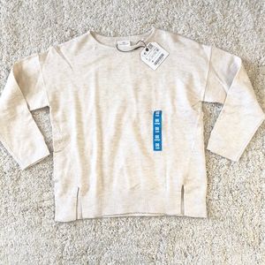 Zara Knitwear Girls Beige/Ivory Knit Top